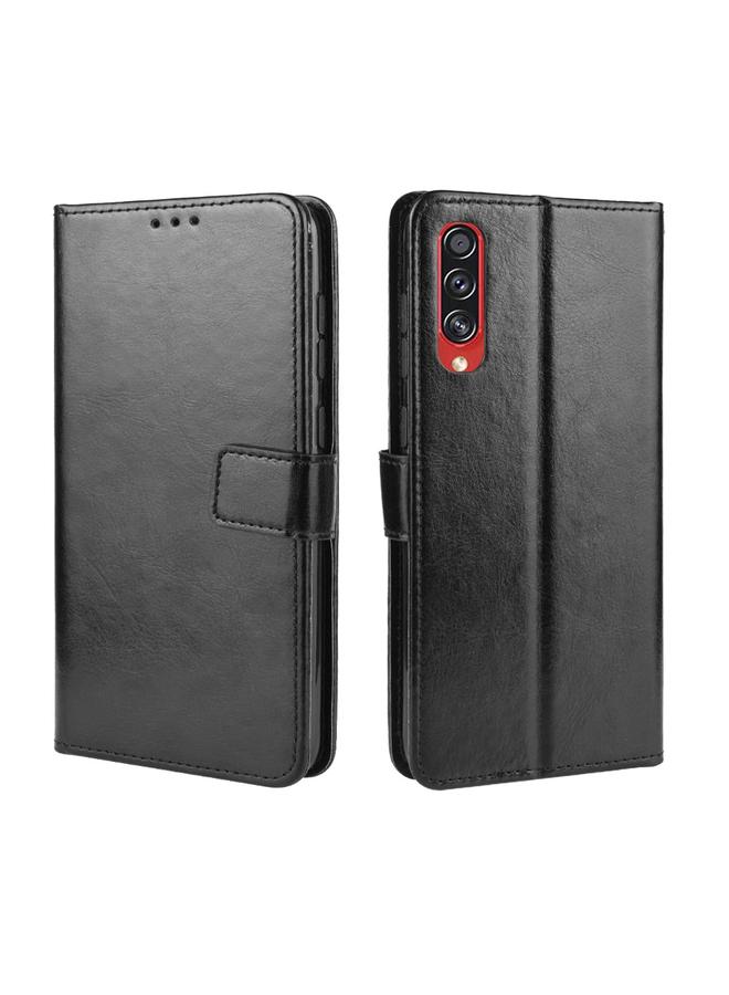 S-TOP Case For Galaxy A90 5G Retro Crazy Horse Texture Horizontal Flip Leather Case with Holder & Card Slots & Photo Frame - Image 1