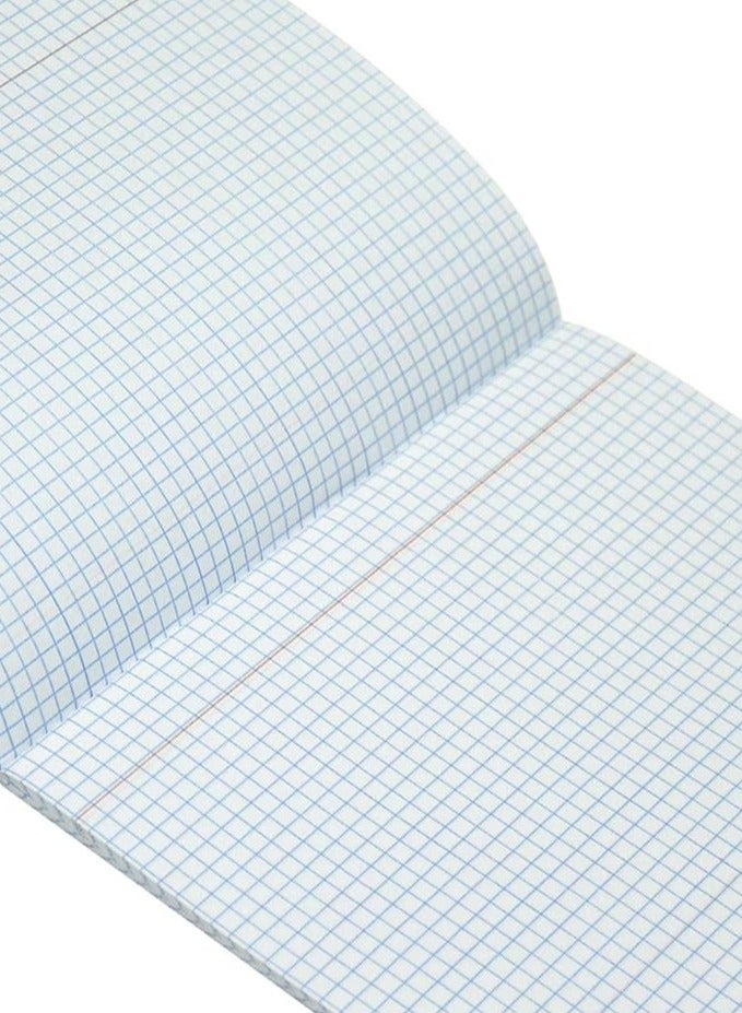 FIS دفاتر تمارين مربعة 5 مم بهامش أيسر، 120 صفحة، عبوة من 12 قطعة، مقاس 16.5 × 21 سم - FSEBSQ05120N - Image 2