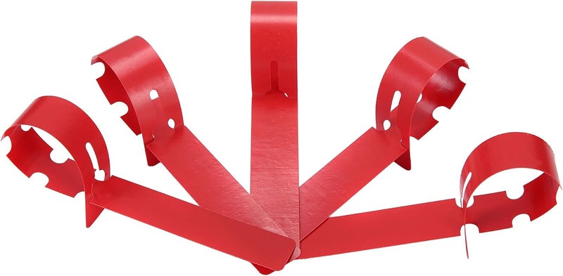 Mihey 200 Pcs Red Plastic Plant Tags with a Marker Pen, Wrap Around Hanging Tree Tags Nursery Garden Labels Waterproof Nursery Garden Stakes, 2x20cm - Image 5