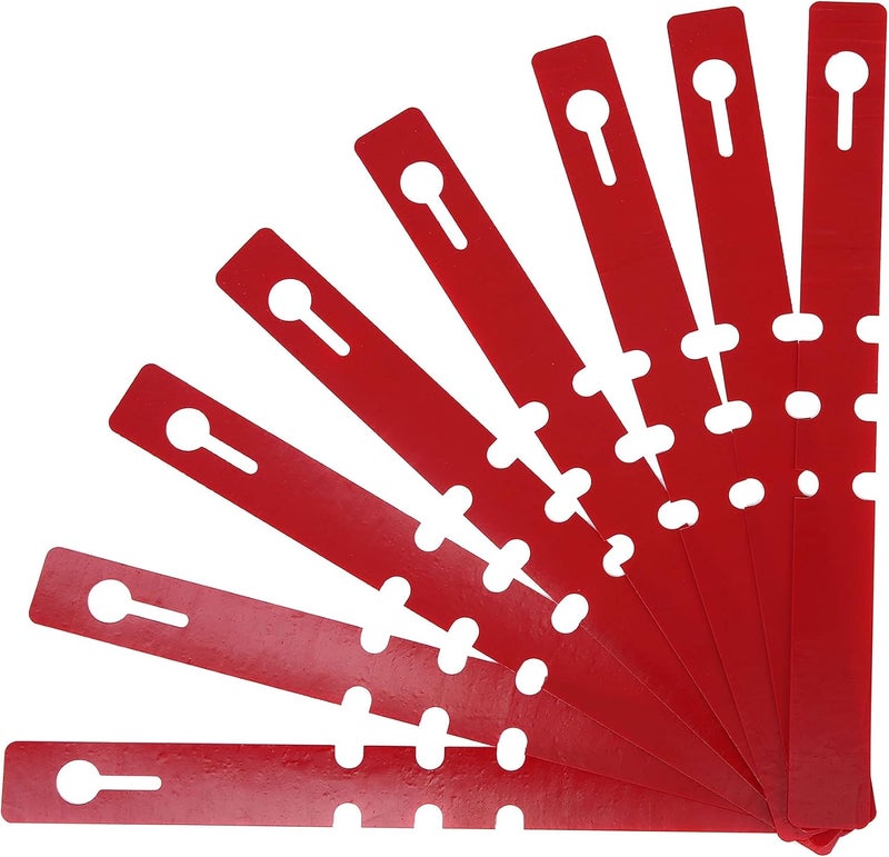 Mihey 200 Pcs Red Plastic Plant Tags with a Marker Pen, Wrap Around Hanging Tree Tags Nursery Garden Labels Waterproof Nursery Garden Stakes, 2x20cm - Image 3