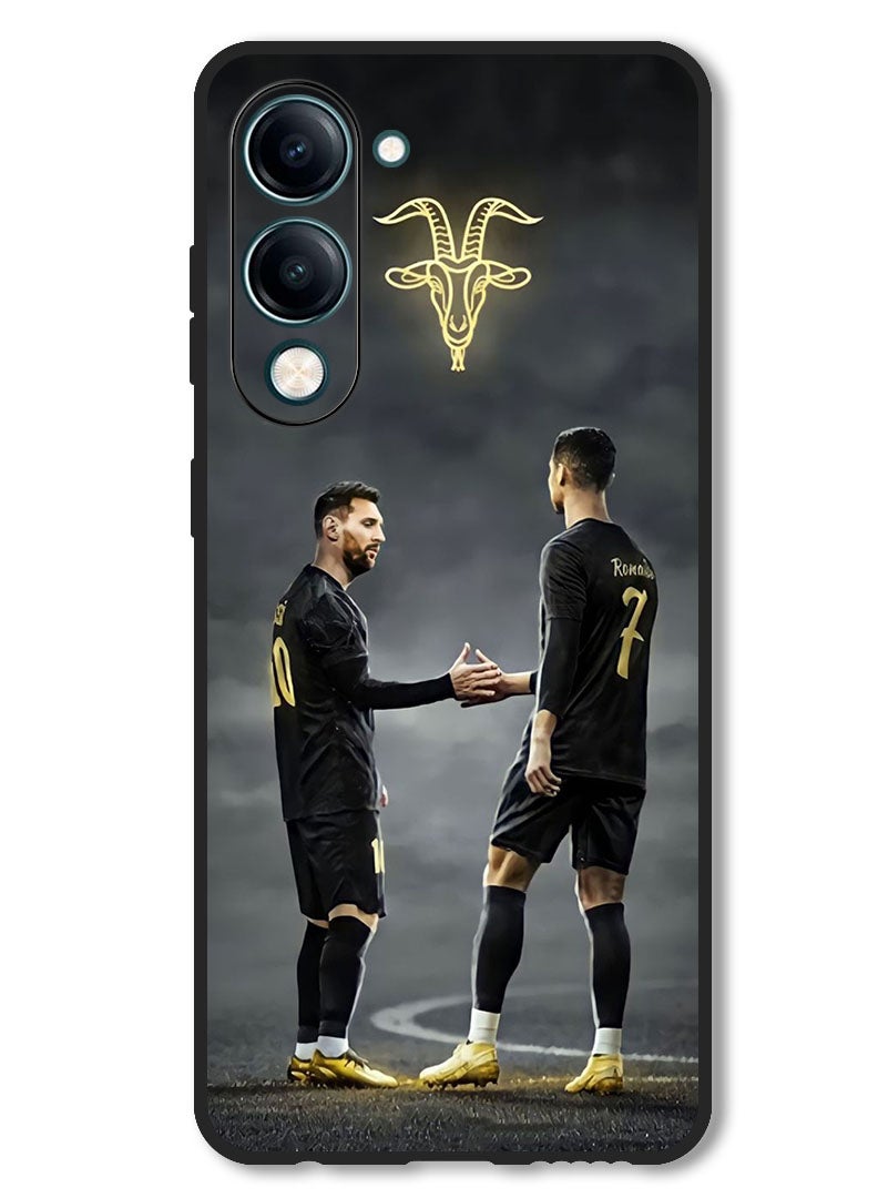 Theodor Case Compatible with Vivo Y29s Protection Shockproof Bumper Cover Messi Ronaldo Goat - Image 1