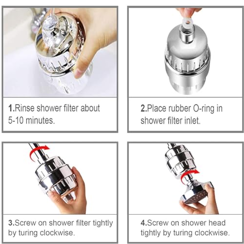 iRESTORE 20 Stage Tap Hard Water Bathroom Softener With 2 Filter Cartridges, 22mm 24mm 28mm Fitting Connectors Reduce Chlorine Stop Hair Fall Get Glowing Skin Pack of 1 - Image 5