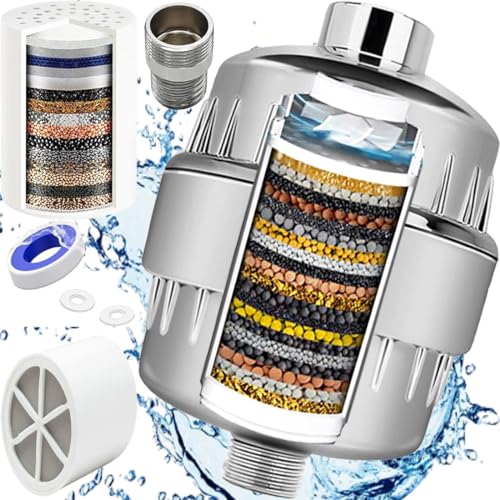 iRESTORE 20 Stage Tap Hard Water Bathroom Softener With 2 Filter Cartridges, 22mm 24mm 28mm Fitting Connectors Reduce Chlorine Stop Hair Fall Get Glowing Skin Pack of 1 - Image 3