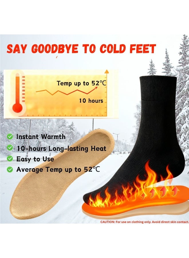 Insole Foot Warmer for Women- Up to 10+ Hour Safe Natural Odorless Heat, TSA Approved Thin & Adhesive Air Activated Warmers for Outdoor Work, Winter Sports, Boots & Shoes - 5 Pairs (10 Warmers) - Image 3