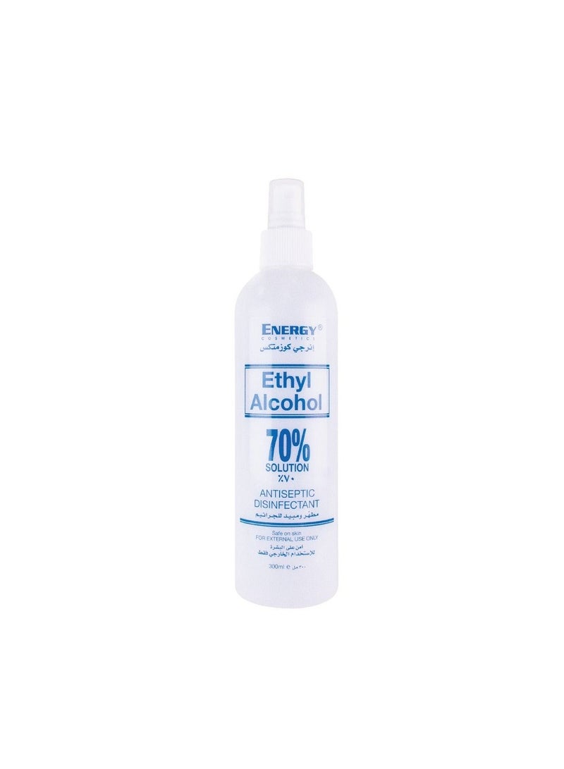Energy Ethyl Alcohol Antiseptic Disinfectant Spray 70 Percent Alcohol Solution for Effective Germ Protection Cleaning and Sanitizing (300 ml)