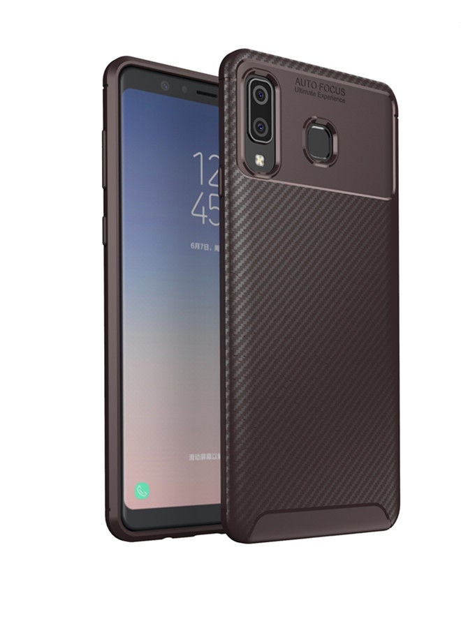 NIBEMINENT Protective Case Cover For Samsung Galaxy A9 Star Brown
