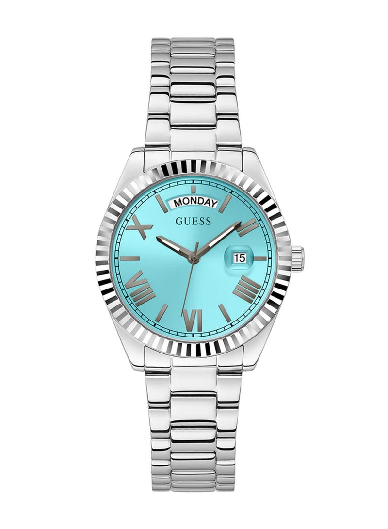 GUESS Women's Luna Silver Stainless Steel Bracelet - GW0308L4 - 36mm - Image 1