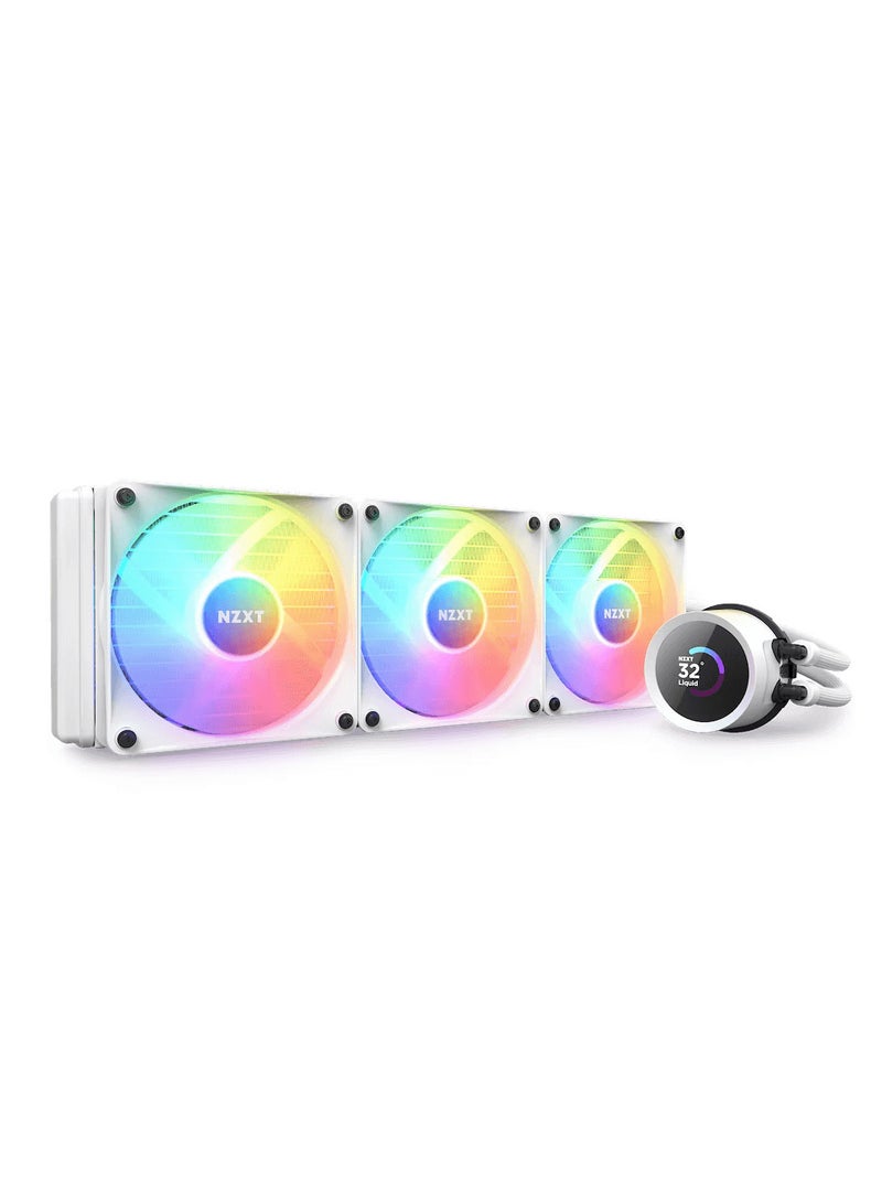 NZXT 360mm AIO Display RGB White - Image 1