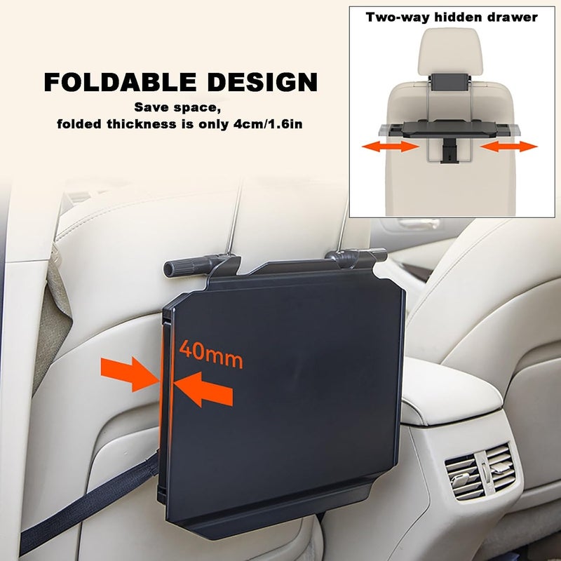 Drive-Thru Tray - Foldable Car Steering Wheel Desk for Eating and Working on the Go - Portable Laptop Tray for Drivers - Image 5