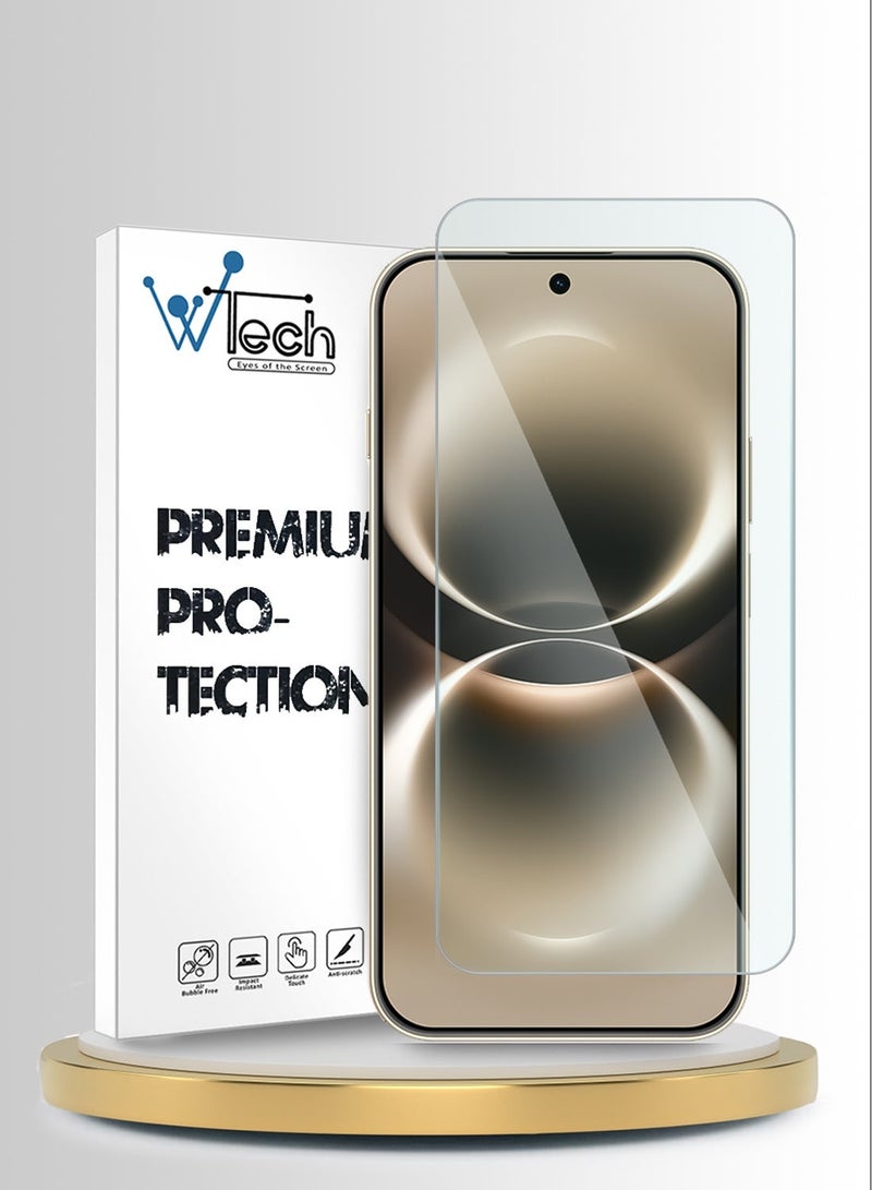 Wtech Huawei nova 15 Max 4G 2026 WTech Premium Series Curved Edges 9H 2.5D Tempered Glass Screen Protector (MSG9CN) - Clear - Image 1