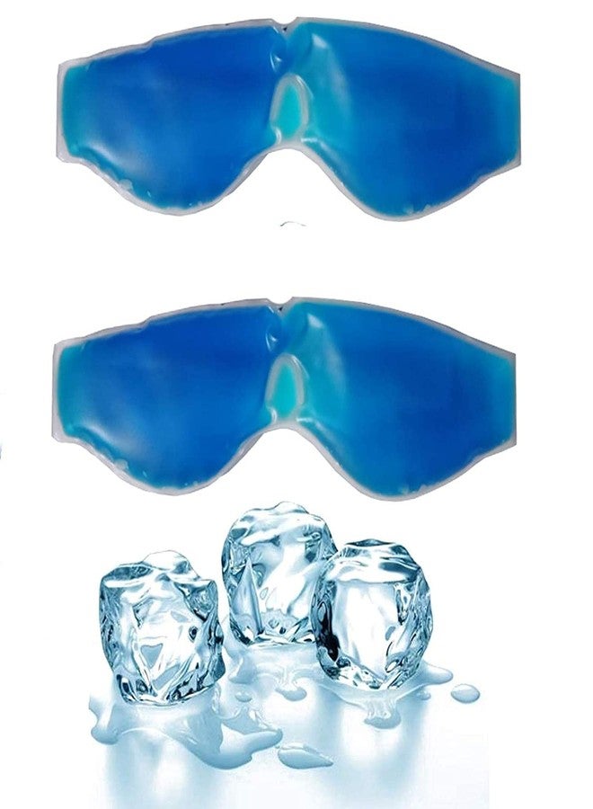 Samtrish Cooling Gel Relaxing Eye Mask for Dark Circles, Dry Eyes, Cooling Eyes, Pain Relief, Redness, Eye Patches, Sleeping Cool Pad Suitable for All Family Members (2 Blue Chasma) | Pack of 2 - Image 2