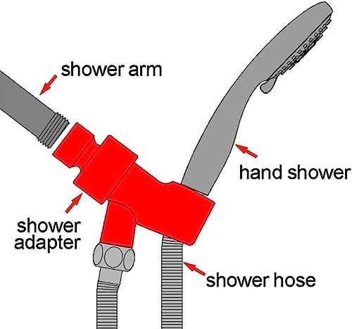 COSBAY Shower Arm Holder for Handheld Shower Head, Adjustable Mount Bracket, Shower arm Adapter with Swivel Ball, 1/2-Inch, Chrome, 0.5 - Image 4