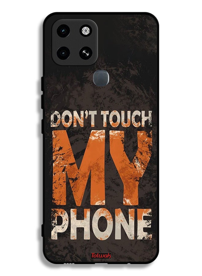 Tolwak Infinix Smart 6 Protective Case Cover Do Not Touch My Phone - Image 2