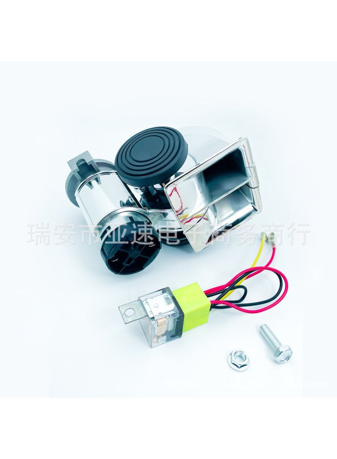 Air Horn 12/24v Snail Air Pump Horn Motorcycle Car Modification Compressor Truck Tz-334
