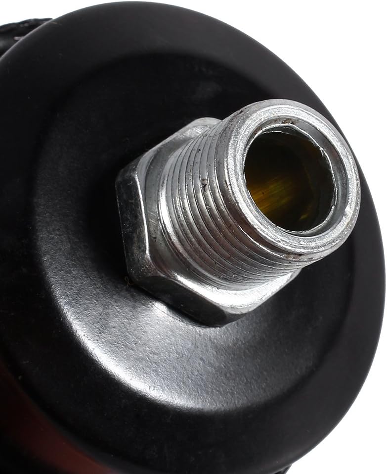 klarako Air Filter Black Metal Air Compressor Intake Filter Muffler Silencer Thread 3/8" 16MM Filter Muffler Noise Muffler Silencer - Image 3