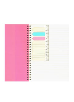 Foldermate A5 Size Deluxe Spiral Notebook 70 Sheets Pink Cover  - Image 2