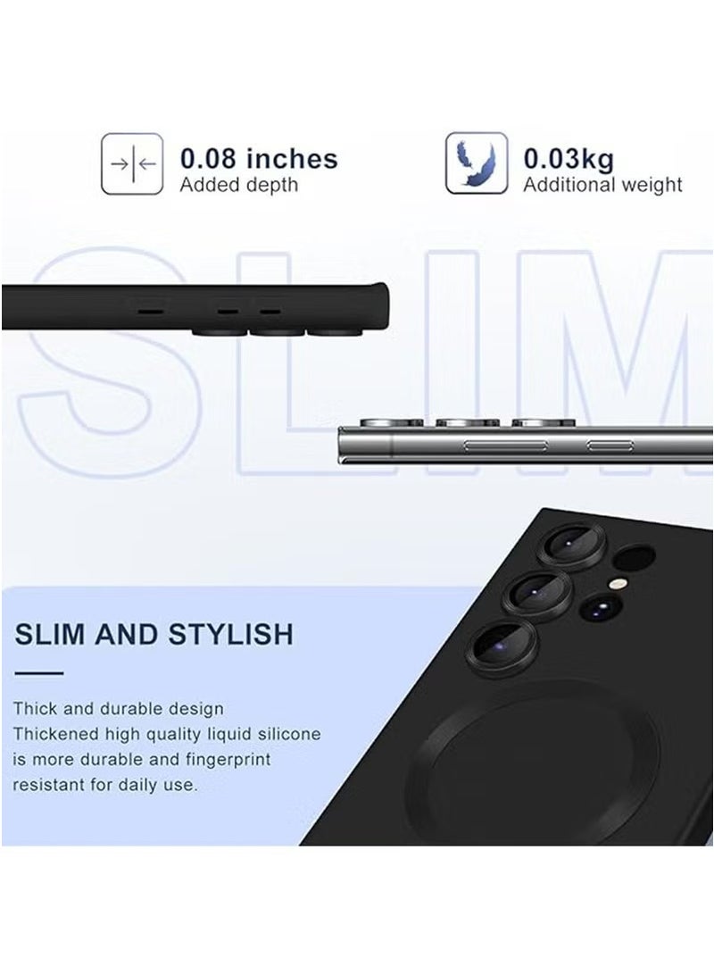 X-level Samsung Galaxy S24 Ultra Case with Full Camera Lens Protection, Comfort Soft TPU Anti-Scratch Shockproof Phone Case with Wireless Charging for Samsung Galaxy S24 Ultra 5G, Black  - Image 4