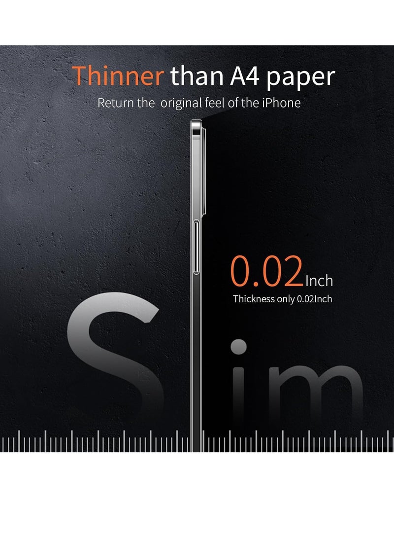 ELTRAZONE ELTERAZONE Case Compatible with iPhone 15 Pro Slim Case,0.2mm Fit [Paper-Thin] Lightweight Case Translucent Matte Finish PP Back Cover Protection[Anti-Fingerprints&Yellowing] (Clear) - Image 2