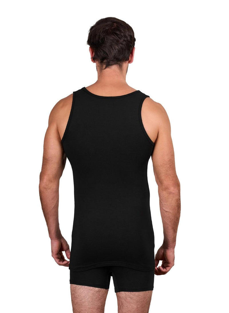 DICE Men's Comfort Cotton Stretch Tank Top Undershirt - Image 2