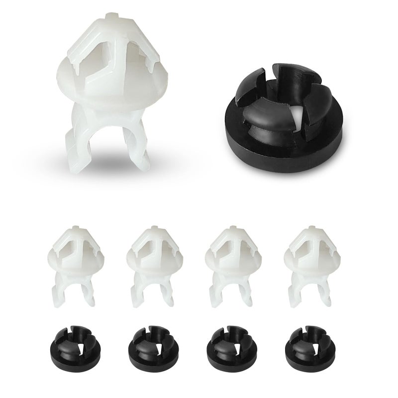 Lunwag 10 PCS Hood Prop Rod Holder Clip Grommet Car Hood Rod Grommet Clips for Honda Accord Civic CRV Odyssey Replaces 91503SS0003 91604SD2013 Black White - Image 3