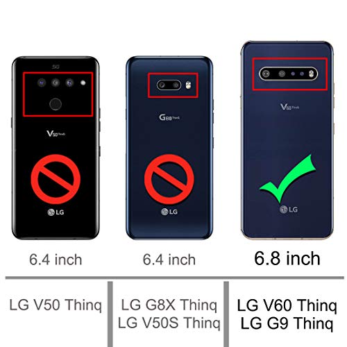 Osophter for LG V60 ThinQ Case,LG V60 Case Shock-Absorption Flexible TPU Rubber Full-Body Protective Phone Cover for LG V60 ThinQ(Red) - Image 2