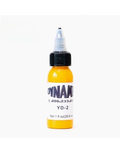 Dynamic 1pc Color Tattoo Ink, Smooth Consistent 30ml Tattoo Practice Color Tattoo Pigment, Vegan Friendly Tattoo Color Perfect For Lining And Shading, (YD-2 Golden Yellow)  - Image 1