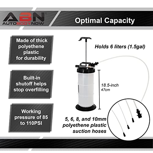 ABN مضخة استخراج زيت السيارات ABN 6 لتر للسوائل ومضخة تفريغ للزيوت لمحركات صغيرة، سيارات، بحرية، وآلات صناعية لتغيير الزيت - Image 3