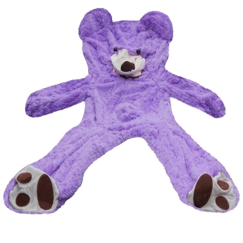 Fengheshun 6.5 Feet Huge Giant Teddy Bear Cover, Big Bear Costume Suit (Not Filled),(Purple, 2 m) - Image 1