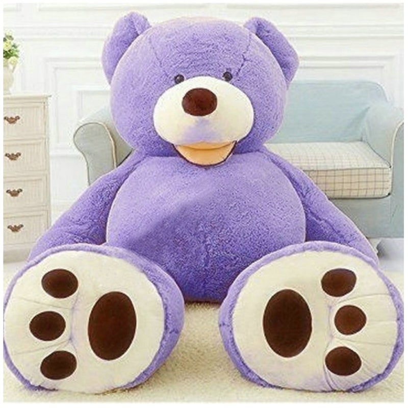 Fengheshun 6.5 Feet Huge Giant Teddy Bear Cover, Big Bear Costume Suit (Not Filled),(Purple, 2 m) - Image 4