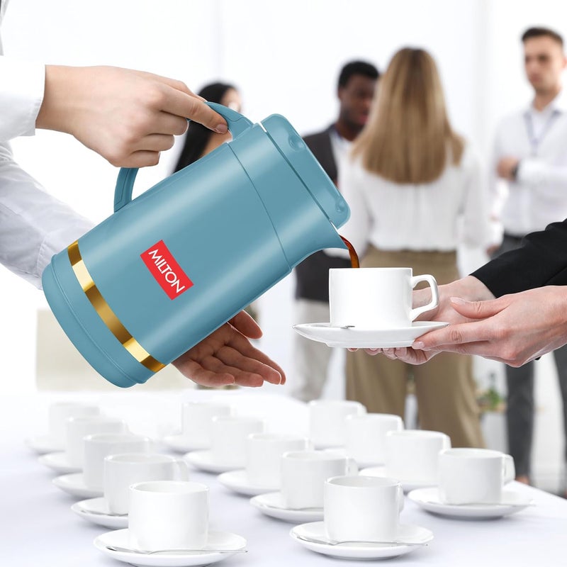 Milton Milton Renova 500 Water Jug PU Insulated Inner Stainless Steel Hot Cold Jug BPA Free Leak Proof 500 ml Special Blue Ideal for Tea Coffee Water Hot Beverages - Image 5