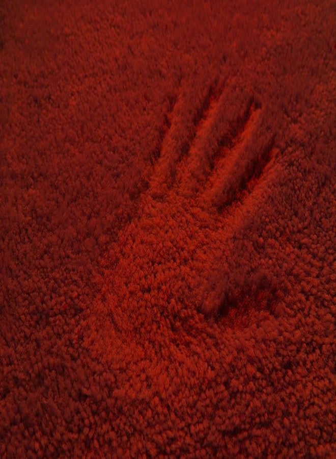 Garland Rug Traditional Nylon Washable Chili Pepper Red 5 Piece Set - Lid, Contour, 3 Bath Rugs - Soft, Absorbent, and Stylish for Your Bathroom - Image 3