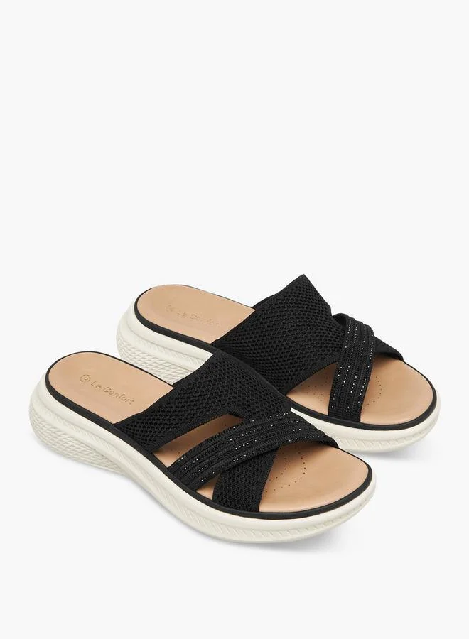 لو كونفورت Women Embellished Flyknit Sandals
