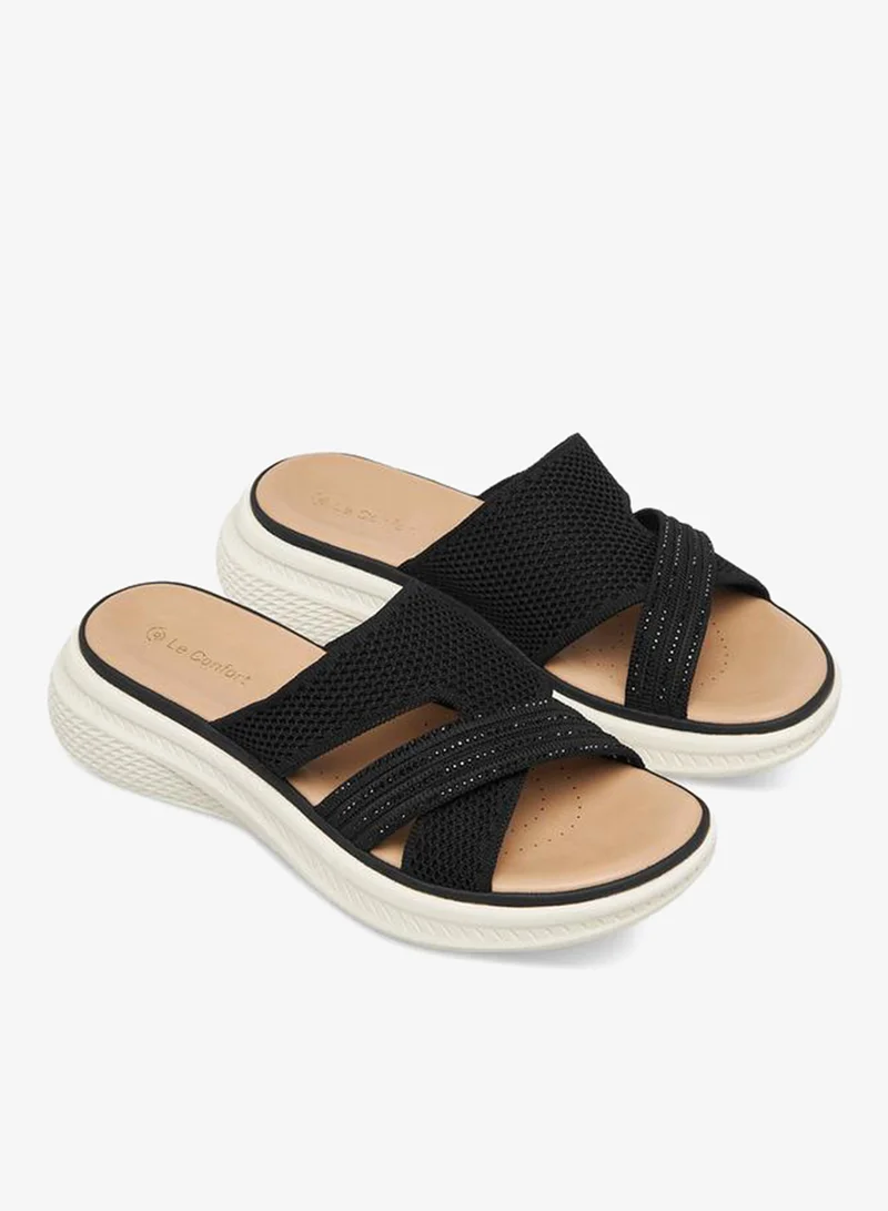 Le Confort Women Embellished Flyknit Sandals