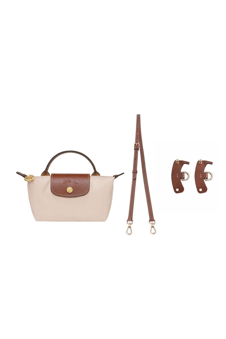 Longchamp Longchamp Women's Mini handbag,Crossbody Bags,Shoulder Bag Shoulder strap with buckle,Paper White Classic Style - Image 1