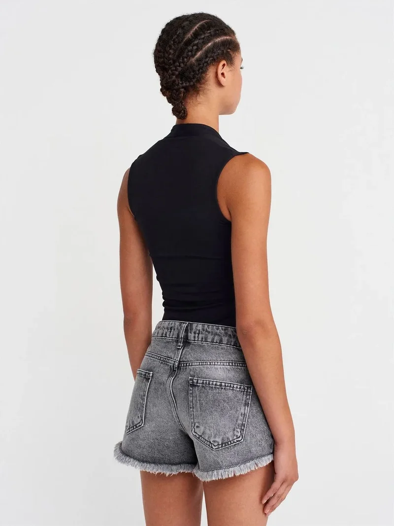ديلفين Dilvin Women’s High-Waist Denim Shorts