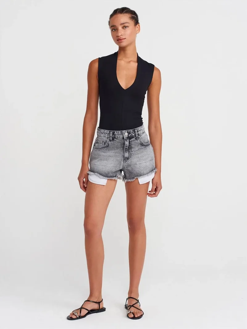 ديلفين Dilvin Women’s High-Waist Denim Shorts
