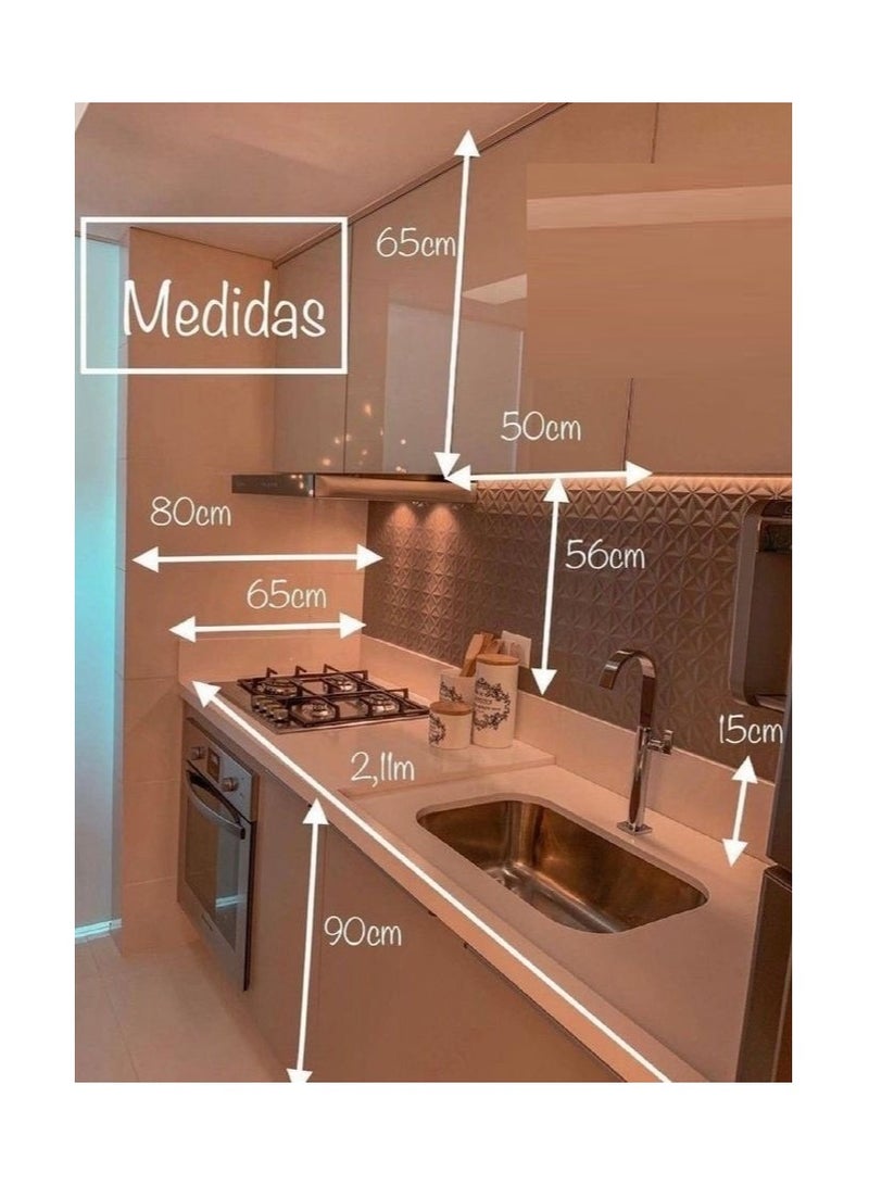 Kitchen sink 75 cm x 45 cm with waterfall pull-out mixer - Image 3