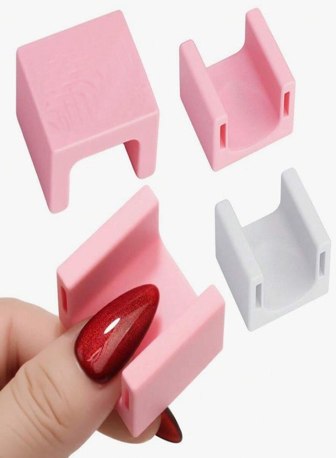 CHOOSE-IT Nail Art Finger Rest Stand 2 Pcs Strong Magnet for Cat Eye Nails, Professional Nail Art Tool for 3D Magnetic Gel Polish, Easy at-Home DIY Manicure Kit for Salon Effects (Green) - Image 3