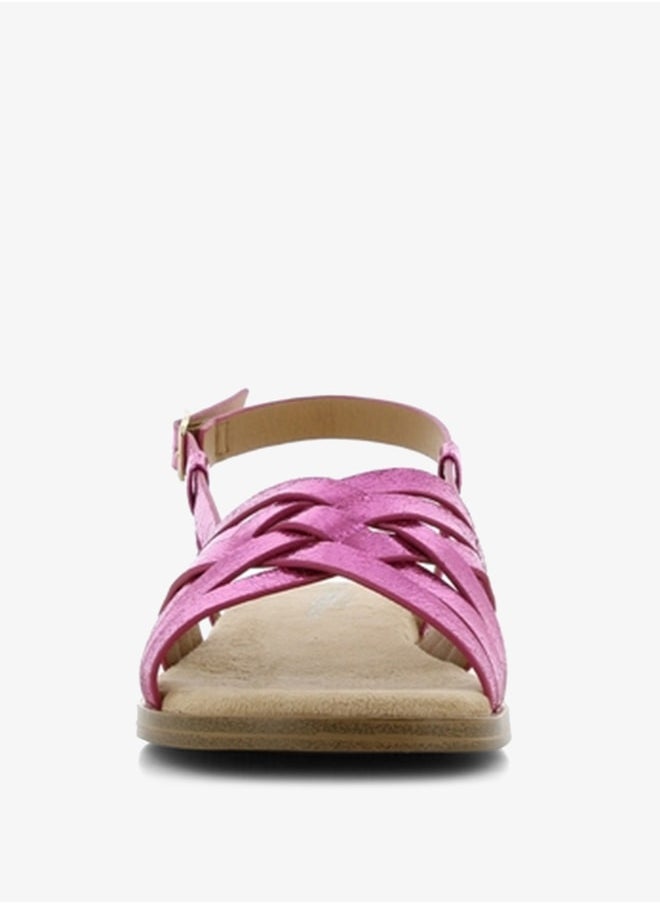 SJ Women's Cross Strap Sandals with Buckle Closure  - Image 5