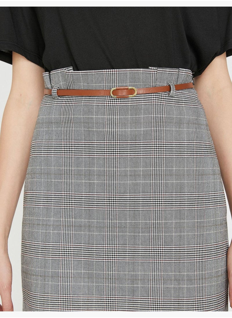 KOTON Check Skirt  - Image 5
