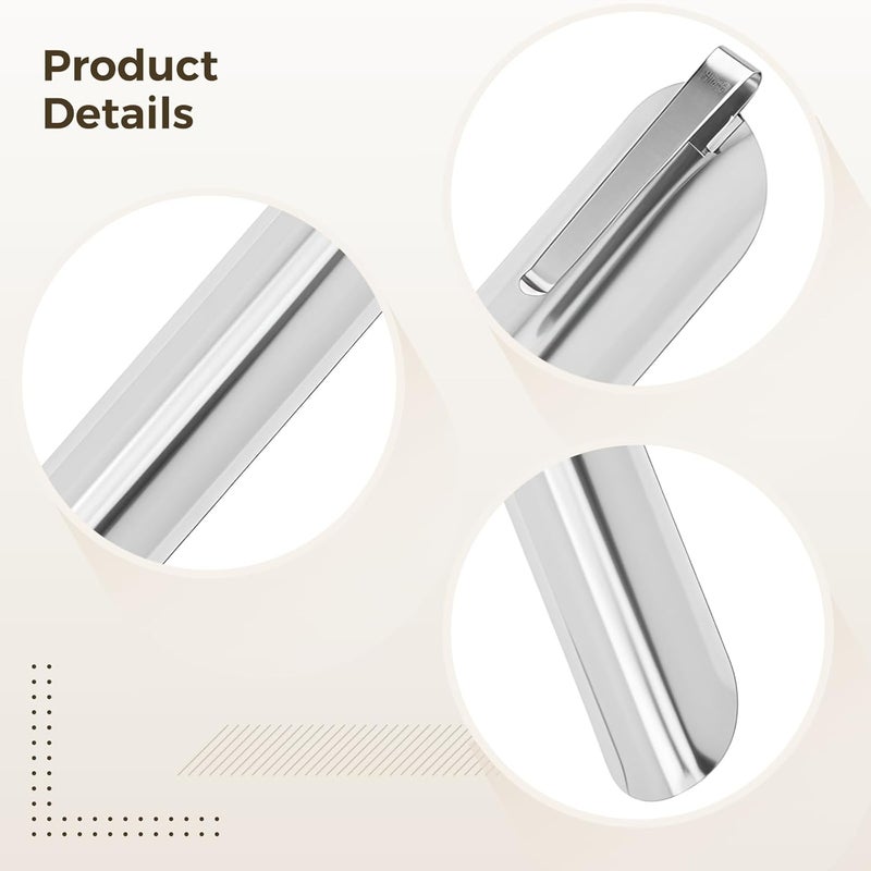 20 Stainless Steel Crumb Scrapers for Servers, Compact Crumbing Tools for Easy Dining Cleanup, Perfect for Home and Commercial Use - Image 2