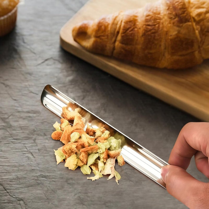 20 Stainless Steel Crumb Scrapers for Servers, Compact Crumbing Tools for Easy Dining Cleanup, Perfect for Home and Commercial Use - Image 3