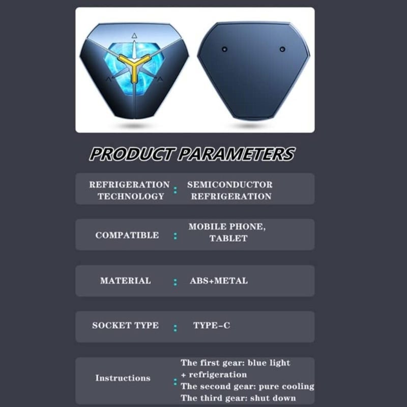 Cubonic مروحة تبريد الهاتف المحمول السلكية من سلسلة DY متوافقة مع Mag-Safe (سلسلة iPhone-12 وما فوق) والهواتف الذكية (لوحة معدنية لنقل الحرارة) (DY19) - Image 4