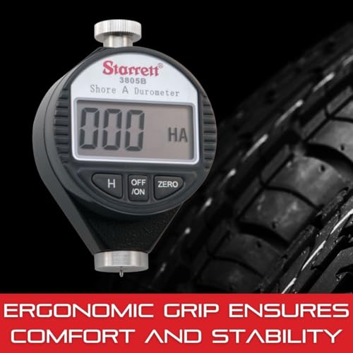 Starrett Digital Durometer, Shore A Scale - 0-100 HSA, LED Display, Simple Control, Auto Hold, Accurate & Repetitive - 3805B - Image 5