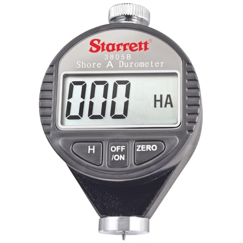 Starrett Digital Durometer, Shore A Scale - 0-100 HSA, LED Display, Simple Control, Auto Hold, Accurate & Repetitive - 3805B - Image 1