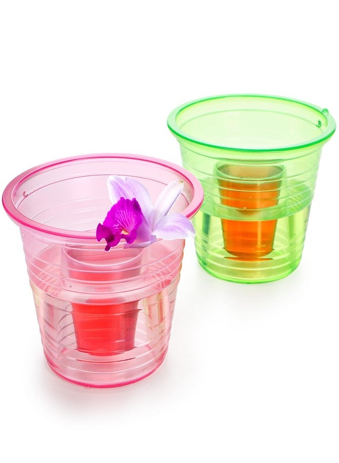 Coloch 200 Pack Plastic Bomber Cups, Disposable Bomb Cups Assorted Colors Power Bomber Double Shot Glass for Mixed Drinks, Shots, Party - Image 5