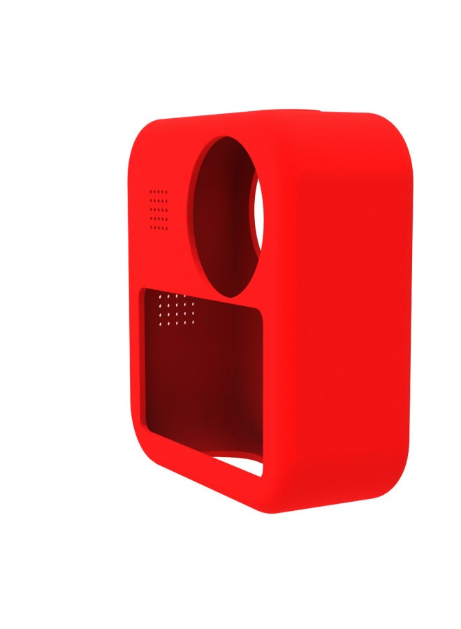 Gopro MAX Camera Silicone Protective Cover Sliding Hanging Protective Cover Gopro Panoramic Accessories Lens Protective Cover Factory-Color:Red