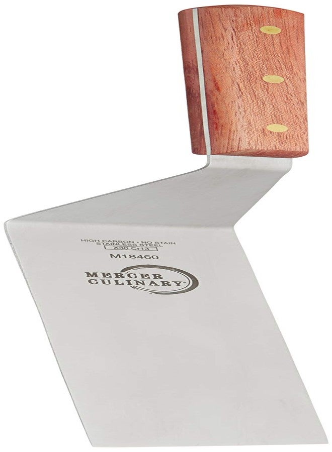 ميرسر كوليناري ملعقة تقليب مربعة الحواف بمقبض من خشب الورد من ميرسر كوليناري براكسيس، 8 بوصات × 3 بوصات، بني - Image 1