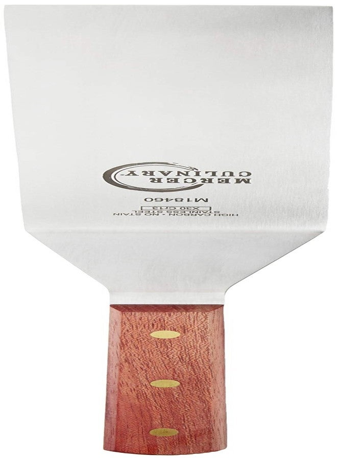 ميرسر كوليناري ملعقة تقليب مربعة الحواف بمقبض من خشب الورد من ميرسر كوليناري براكسيس، 8 بوصات × 3 بوصات، بني - Image 2