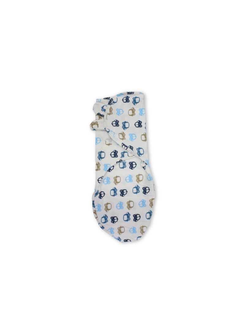 كولاكو قماط قطني للأطفال من كولاكو - لون أبيض كريمي بنقشة سيارات - Image 3